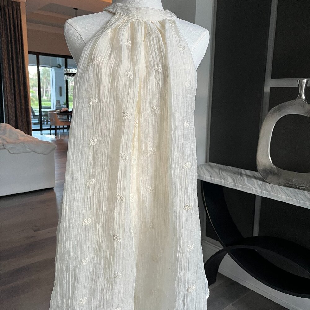 NWT Hers and Mine Ivory Floral Romper Small